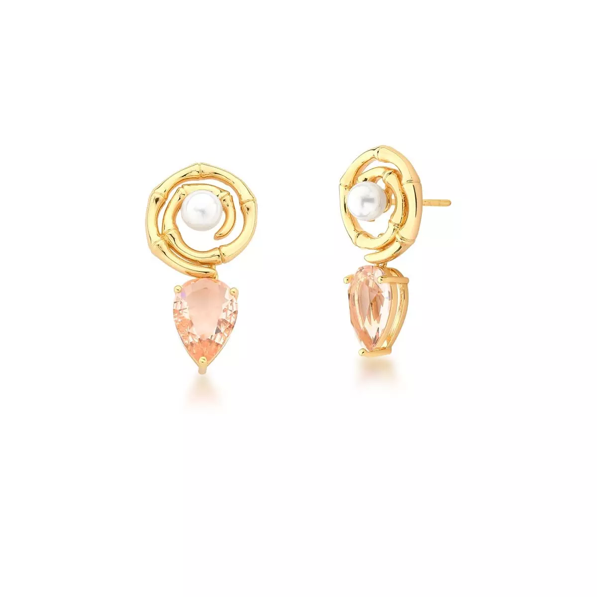 Lisas Pearl Gemstone Earring